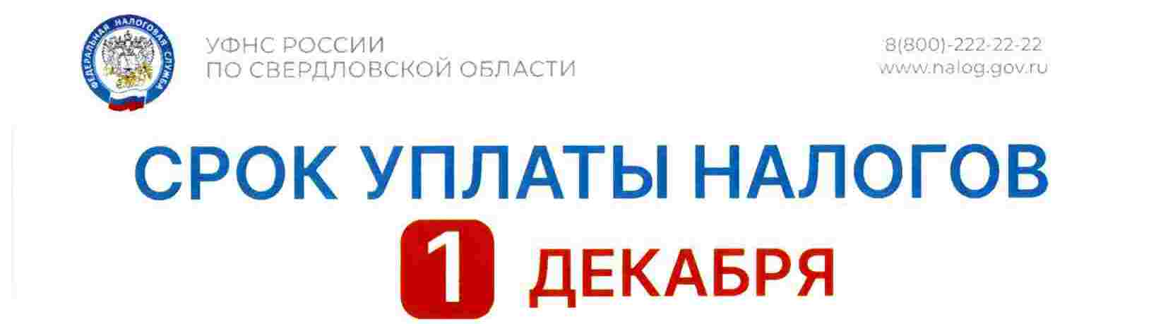 листовка по уплате налогов